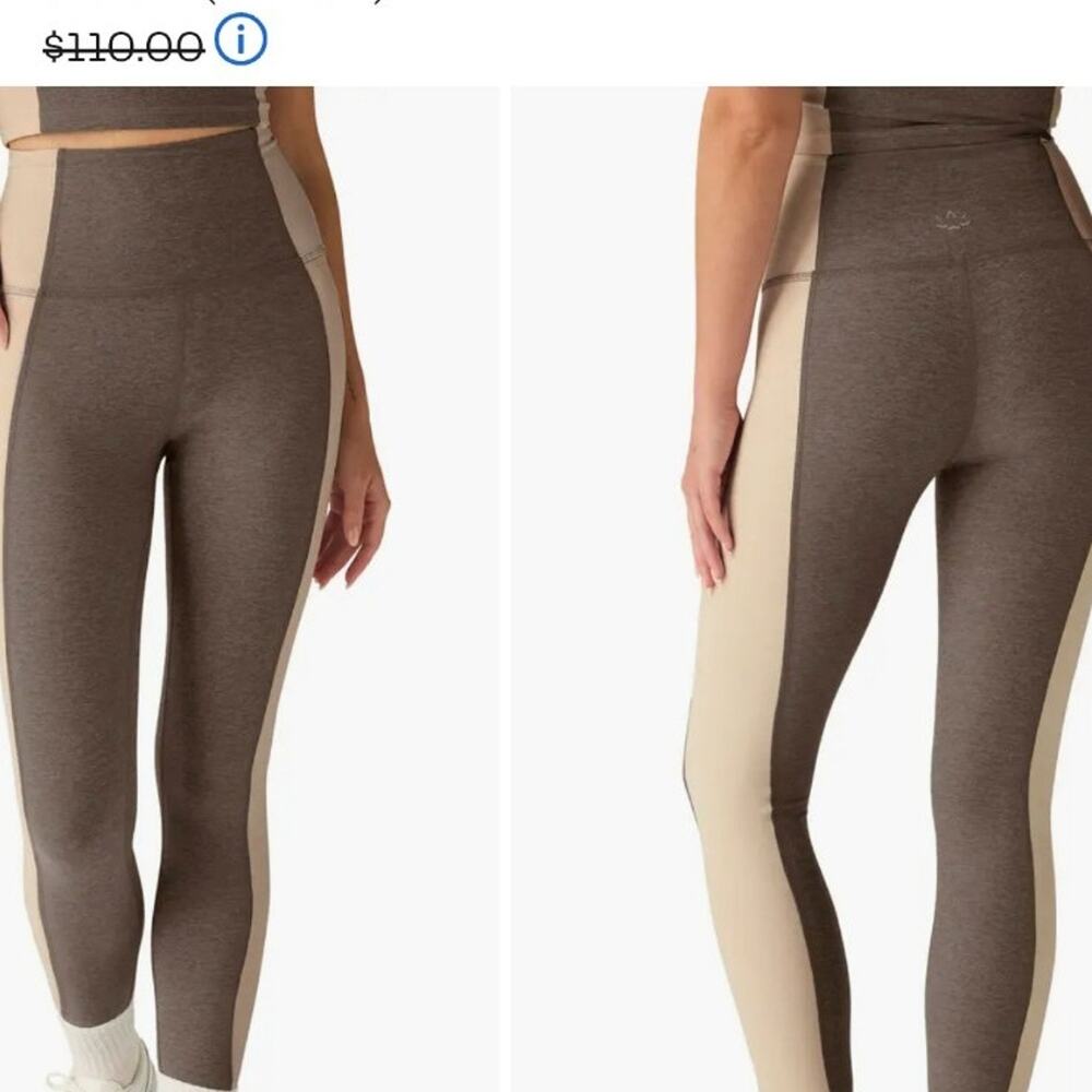 Beyond Yoga Space Dye Colorblock Ankle Leggings  M - Picture 10 of 10